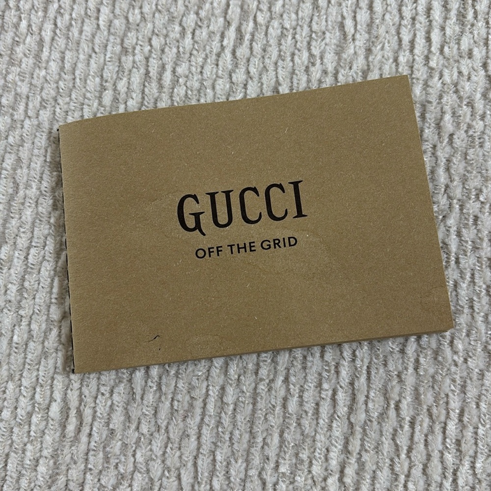 Gucci off the grid care booklet
